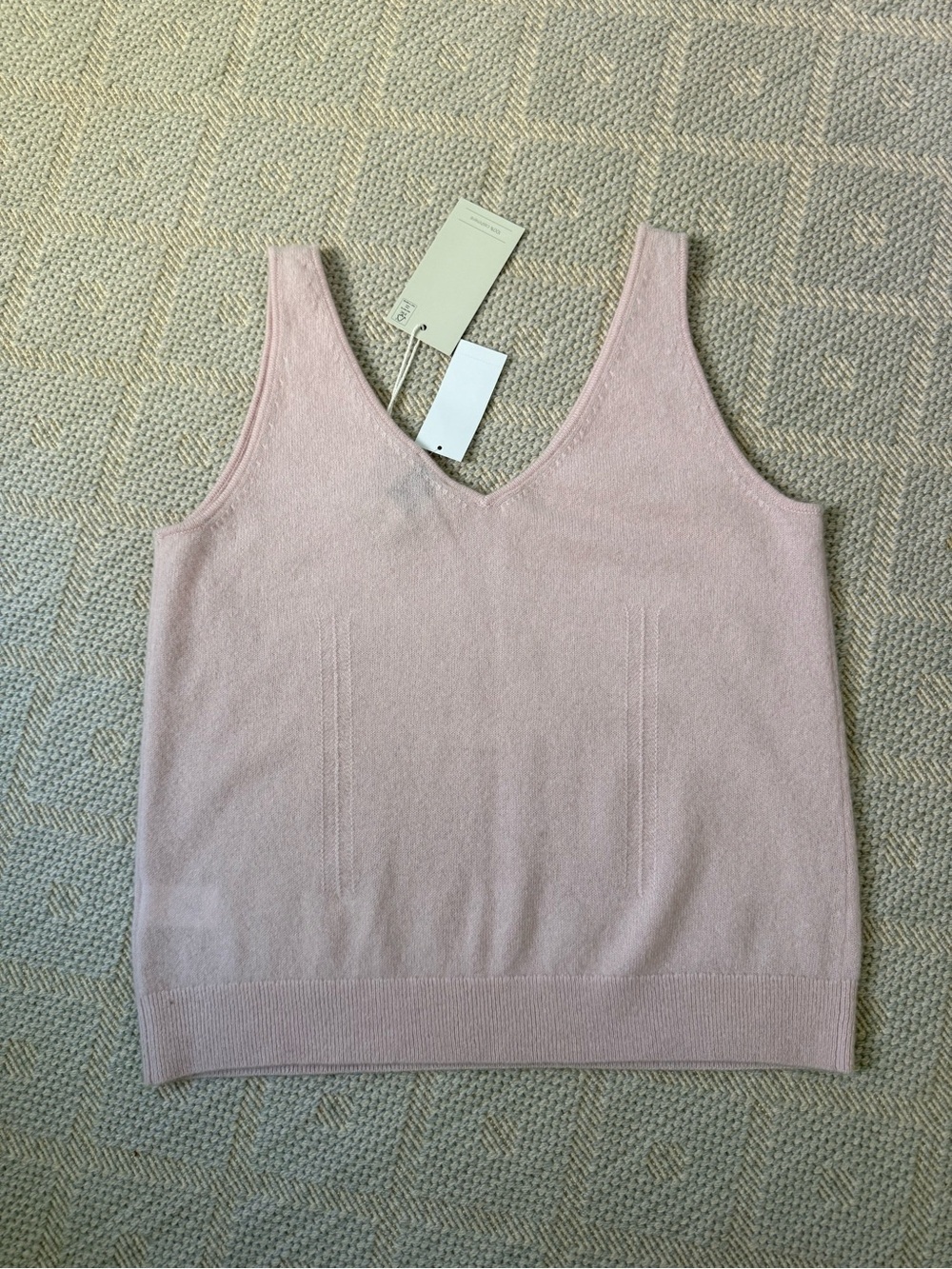 Joie Blush Pink V-Neck Tank Top - Picture 2 of 5